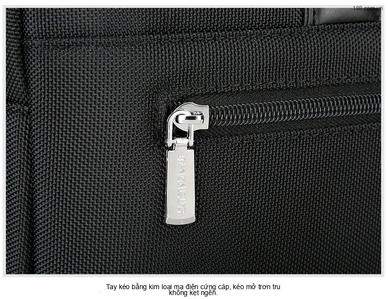 Túi Xách Tay Nam Vải Oxford Công Sở Đựng Laptop Chống Nước Màu Đen chi tiết 17