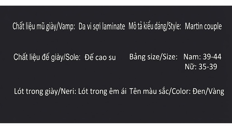 Giày Boot Martin Nam Da Mờ Cao Cổ Tăng Chiều Cao Đế Khoảng 4cm chi tiết 6