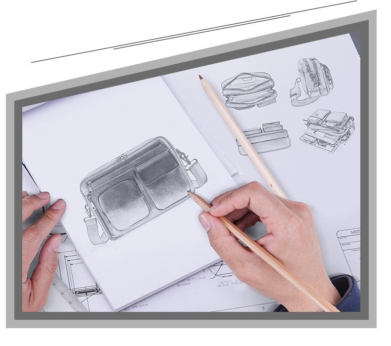 Túi Đeo Chéo iPad 9.7 inch Da Bò Thật Thời Trang Nam Màu Đen, Nâu chi tiết 2