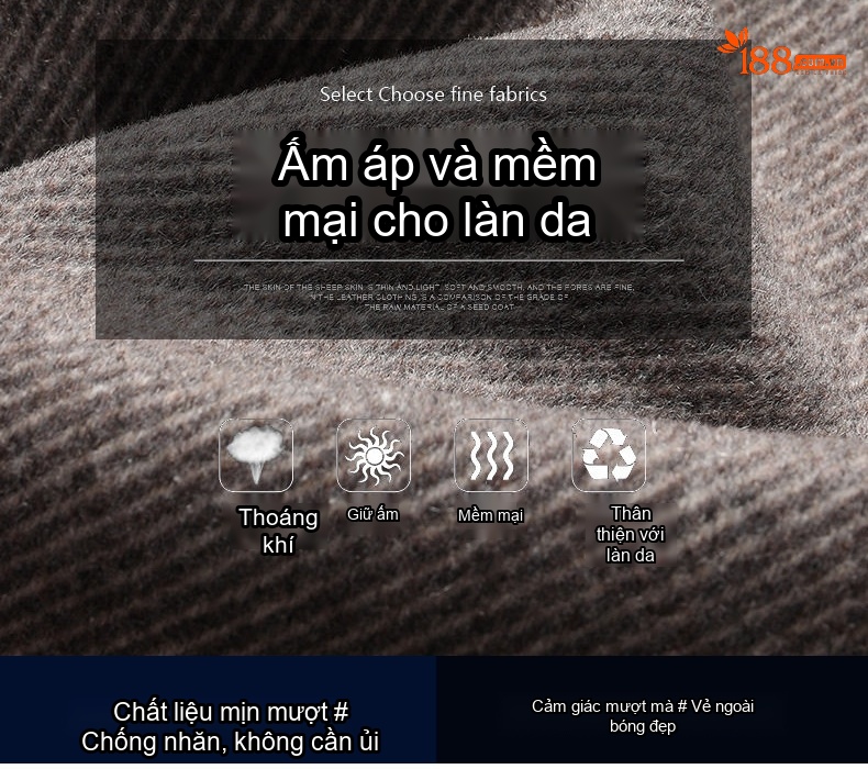 Áo Khoác Dạ Nam Dáng Rộng Tay Lỡ Chất Liệu Lông Cừu Màu Xám chi tiết 3
