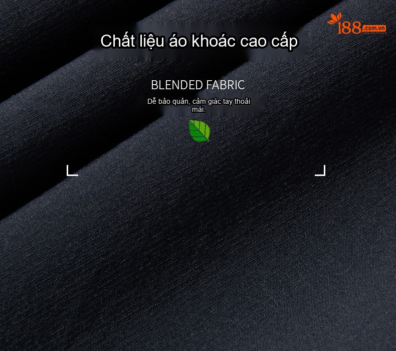 Áo Khoác Jacket Nam Cổ Bẻ Phong Cách Tối Giản Thoáng Khí Màu Xanh Navy chi tiết 5