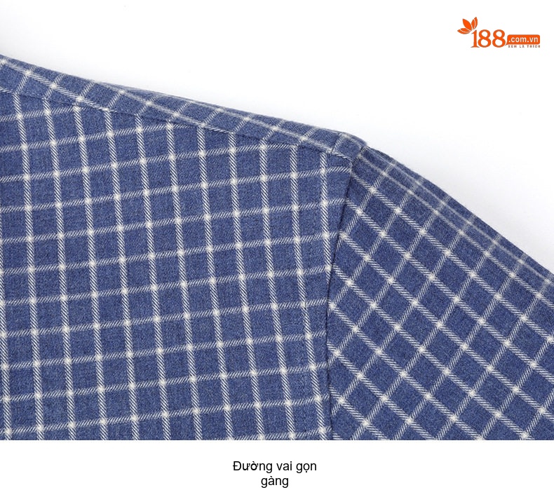 Áo Sơ Mi Nam Tay Dài Cotton Mài Lông Họa Tiết Kẻ Caro Phong Cách Trung Niên Màu Xanh Dương, Xám, Đen, Xanh Lá... chi tiết 8