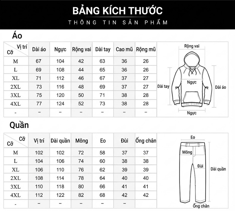 Bộ Quần Áo Nỉ Nam Thu Đông Dày Dặn Lót Lông Cừu Non Áo Khoác Có Mũ Màu Đen, Xám, Xanh Navy, Đỏ chi tiết 3