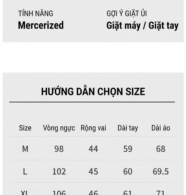 Áo Thun Dài Tay Nam Cotton Lụa Mềm Mịn Cao Cấp Màu Trắng, Đen, Xám chi tiết 8