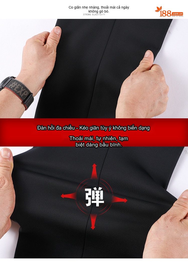 Quần Tây Nam Ống Đứng Lông Cừu Dày Dặn Ấm Áp Màu Đen chi tiết 23