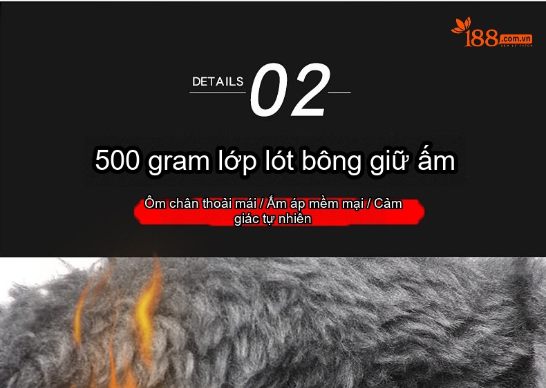 Giày Boot Nam Cổ Cao Lót Lông Đi Tuyết Chống Trượt Chiều Cao Đế Khoảng 4cm Màu Đen, Xám chi tiết 10