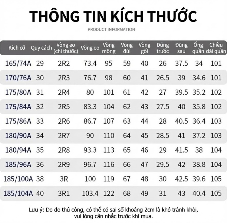 Quần Âu Nam Dáng Slimfit Vải Co Giãn Chống Nhăn Màu Đen, Xám, Xanh Navy chi tiết 12