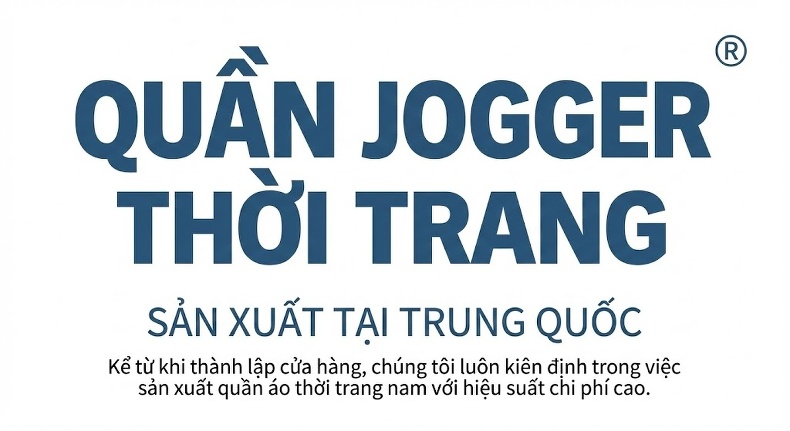 Quần Jogger Nam Dáng Dài Bo Ống Rộng Thoải Mái Màu Xám, Trắng Sọc, Đen, Xanh Navy chi tiết 1