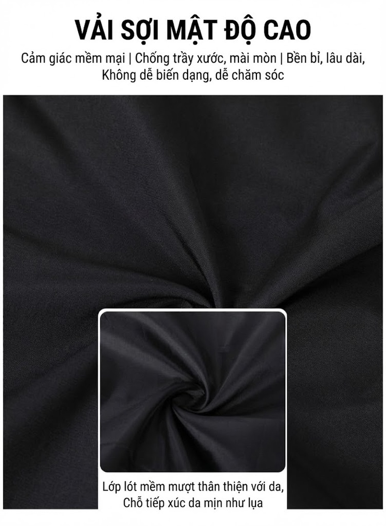 Áo Khoác Bomber Nam Cổ Trụ Phong Cách Công Sở Màu Be, Đen, Xanh chi tiết 6
