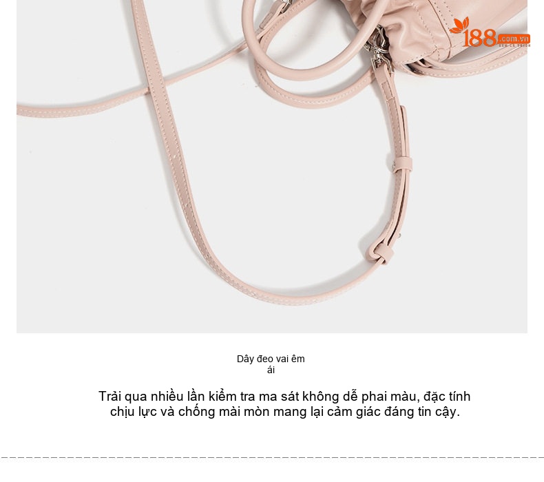 Túi Tote Da Bò Lớn Đựng Đồ Phong Cách Vintage, Túi Đeo Vai, Túi Đeo Chéo Da Mềm Màu Trắng Kem, Hồng, Đen chi tiết 13