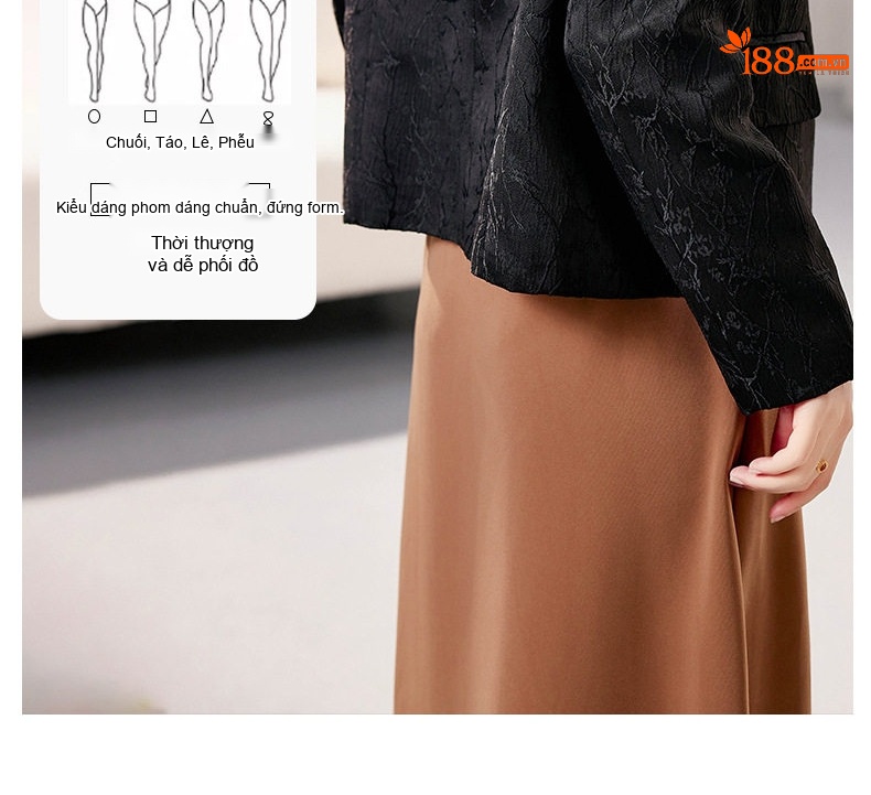 Áo Khoác Lửng Trung Hoa Cổ Điển Tay Dài Khuy Nút Thắt Jacquard Màu Trắng, Đen chi tiết 11