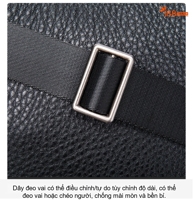 Túi Đeo Ngực Nam Da Thật Mềm Mại Phong Cách Thể Thao chi tiết 22