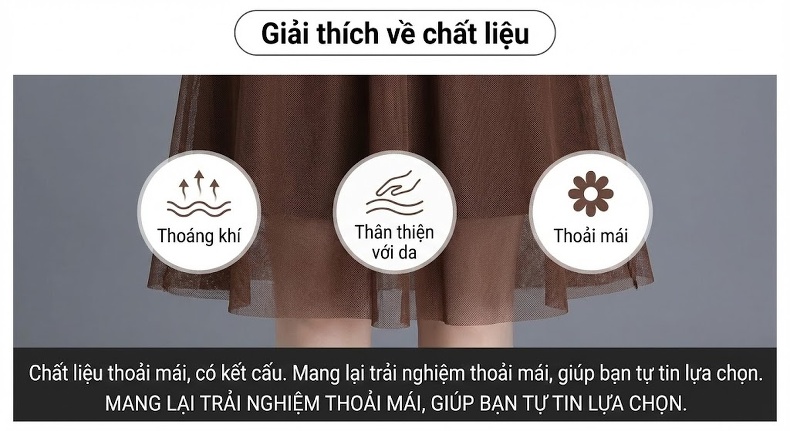 Set Áo Cardigan Dệt Kim và Chân Váy Midi Xòe Phong Cách Thời Trang Thu Đông Màu Nâu, Kem chi tiết 6