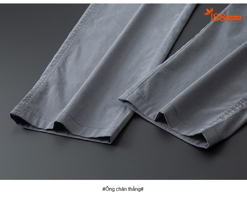 Quần Dài Nam Tencel Lụa Lyocell Mỏng Mát Chống Nhăn Dáng Suông Màu Xanh Lam, Đen, Xám chi tiết 20