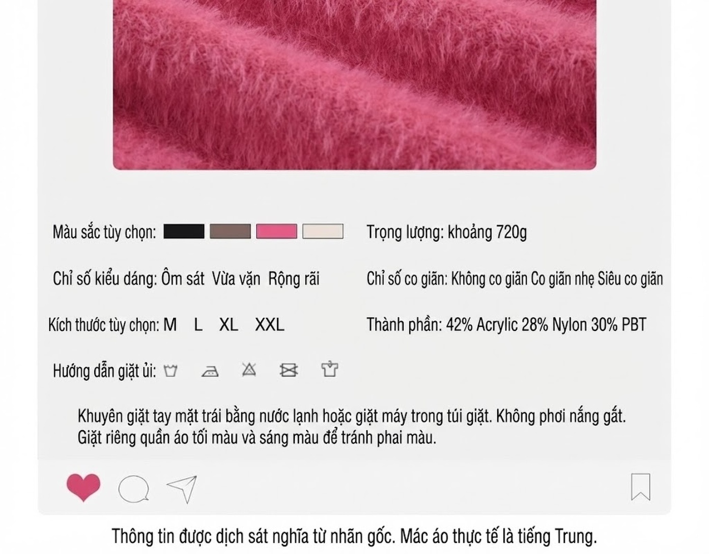 Áo Sweater Nữ Dệt Kim Hình Gấu Hoạt Hình Thêu Chữ Phong Cách Trẻ Trung Màu Đen, Nâu, Hồng, Trắng... chi tiết 5