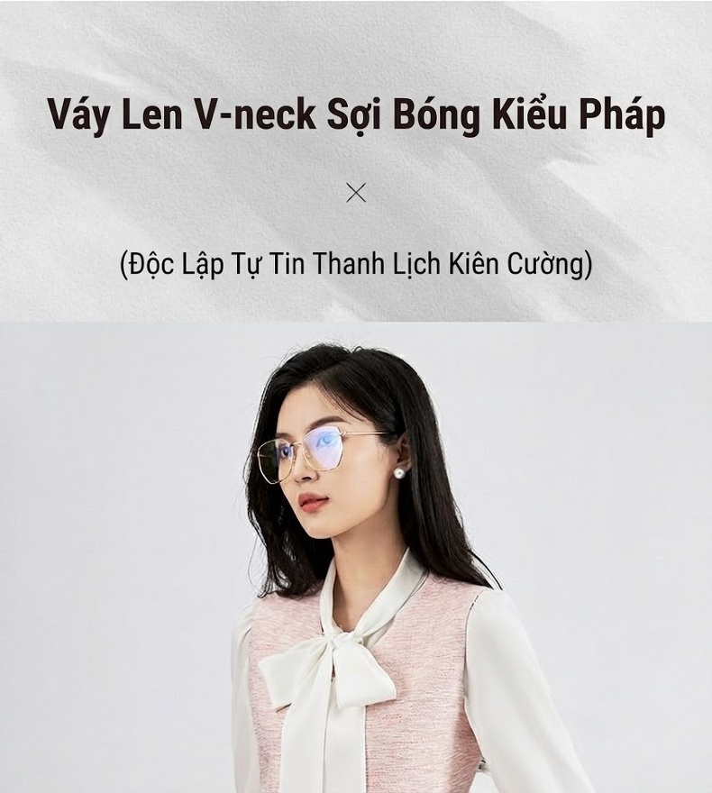 Váy Suông Nữ Tiểu Thư Cổ chữ V Không Tay Che Bụng Màu Hồng, Xám chi tiết 1