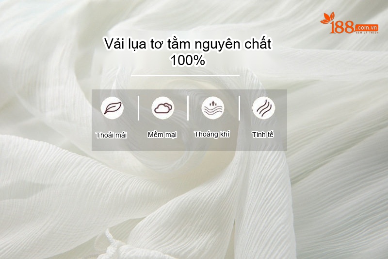 Váy Lụa Dài Tay Lỡ Công Sở Thanh Lịch Màu Trắng chi tiết 3