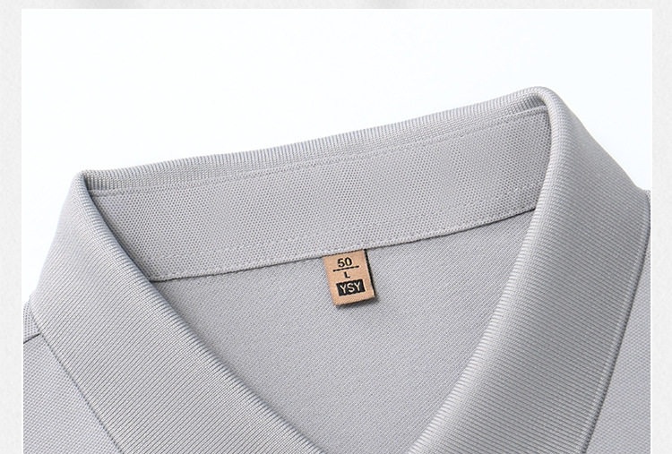 Áo Polo Nam Cotton Họa Tiết Sọc Ngang Tay Ngắn Không Nhăn Màu Xám, Xanh, Nâu, Trắng... chi tiết 5