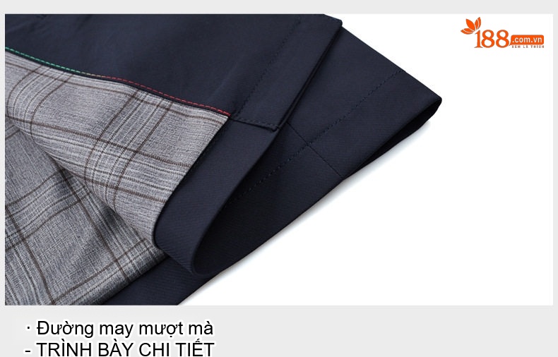 Áo Khoác Nam Cổ Bẻ Cúc Bấm Trung Niên Chất Vải Mềm Mịn Không Nhăn Màu Xanh Navy, Xám chi tiết 32