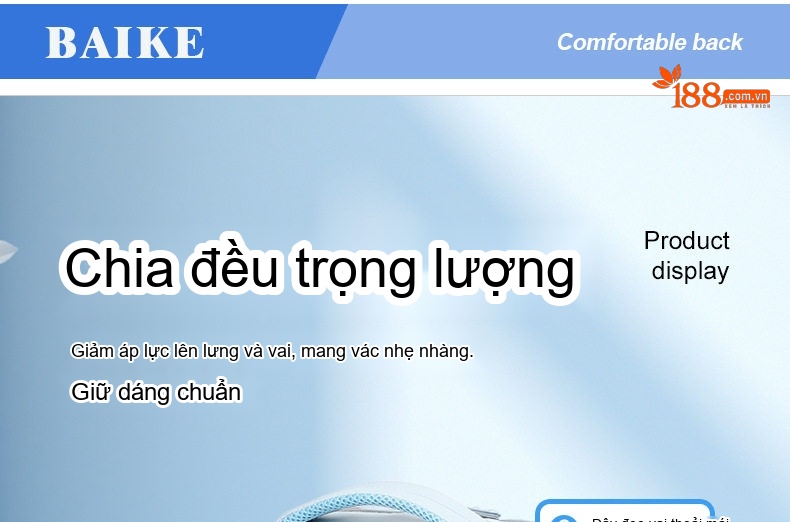 Balo Đa Năng Nữ Chống Thấm Nước, Chia Ngăn Ướt Khô, Dung Tích Lớn Màu Xám, Xanh chi tiết 30