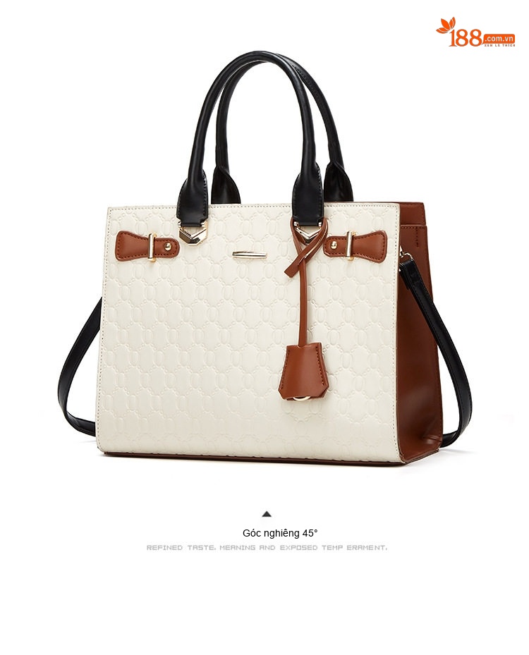 Bộ Túi Xách Tay, Túi Đeo Vai, Túi Clutch và Ví Nữ Da Bóng chi tiết 12