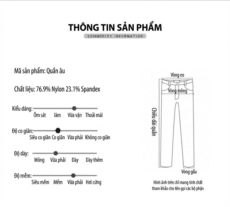 Quần Dài Nam Ống Suông Mùa Hè Chất Liệu Băng Lụa Co Giãn Thoáng Khí Màu Đen, Xám chi tiết 3