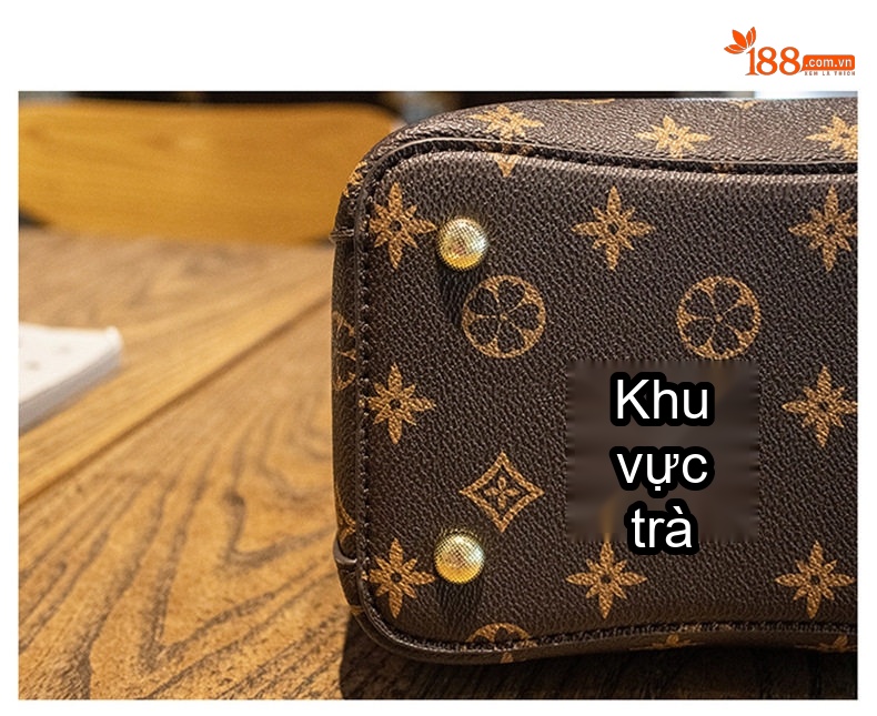 Túi Đeo Chéo/Xách Tay Nữ Hình Thùng Nước In Họa Tiết Thời Trang Màu Nâu chi tiết 26
