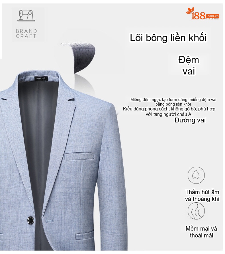 Áo Vest Nam Mỏng Dáng Ôm Chống Nhăn Phong Cách Hàn Quốc Màu Be, Xanh, Đen chi tiết 7