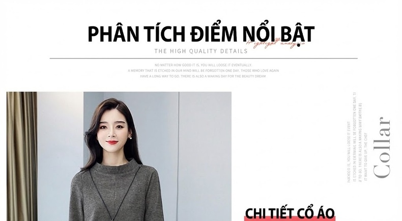 Set Bộ Quần Áo Nữ Thu Đông Dáng Rộng Che Bụng Phong Cách Thời Trang Màu Xám chi tiết 4