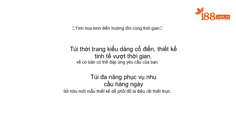 Túi Xách Nữ Da Bò Đeo Vai/Kẹp Nách/Đeo Chéo Phong Cách Pháp Màu Nâu chi tiết 4