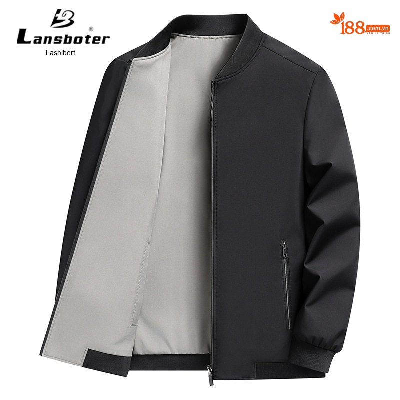 Áo Khoác Bomber Nam Dáng Ôm Hai Mặt Thu Đông Màu Be, Đỏ, Xanh Navy, Đen...