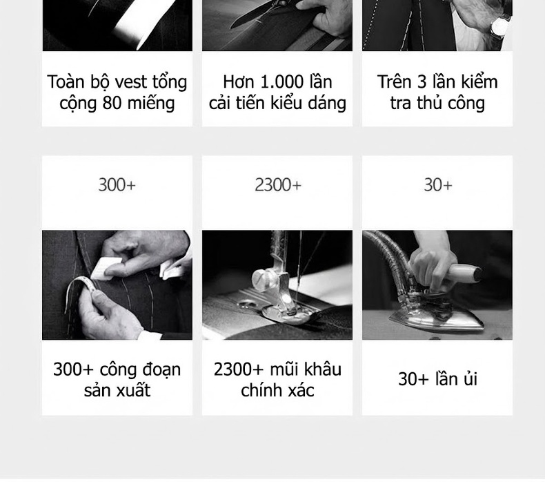 Áo Vest Nam Hàn Quốc Co Giãn Nhẹ Dáng Ôm Vừa Vặn Màu Xanh Than, Xám chi tiết 23