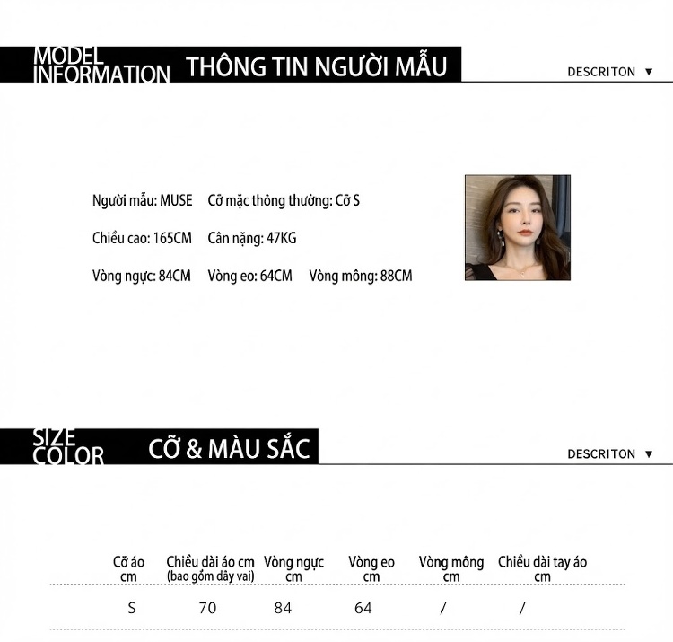 Váy Ngắn Nữ Cổ chữ V Tay Bồng Ôm Dáng Chữ A Phong Cách Gợi Cảm Màu Đen, Trắng chi tiết 3