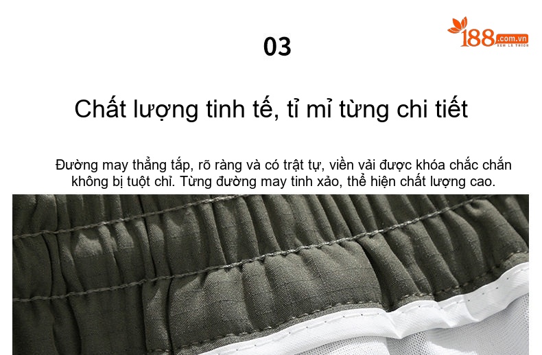 Quần dài nam ống bo gấu lót lông dáng thể thao nhiều túi chi tiết 10