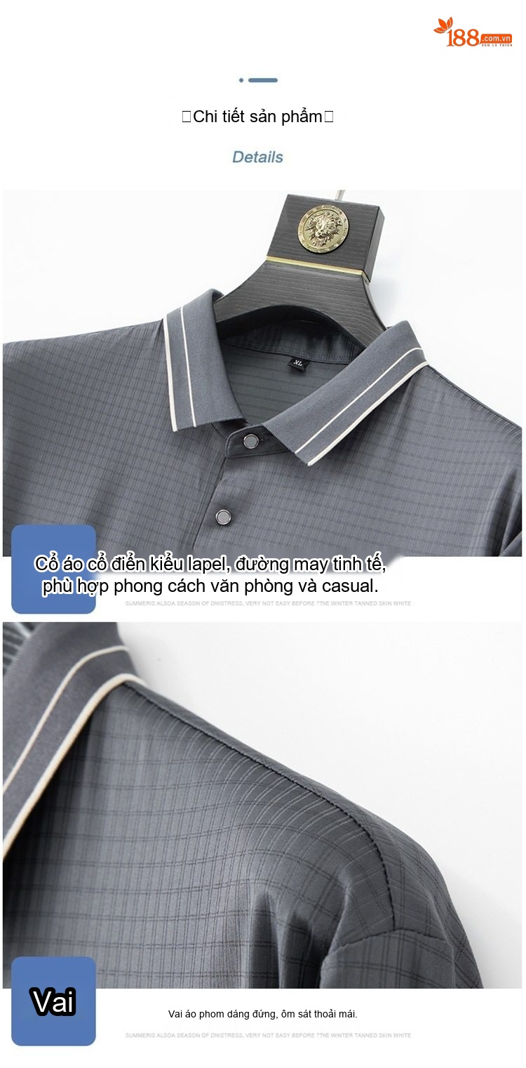 Áo Thun Polo Nam Tay Ngắn Form Rộng Có Túi Phong Cách Casual Màu Đen, Đỏ Gạch, Xám, Be... chi tiết 11