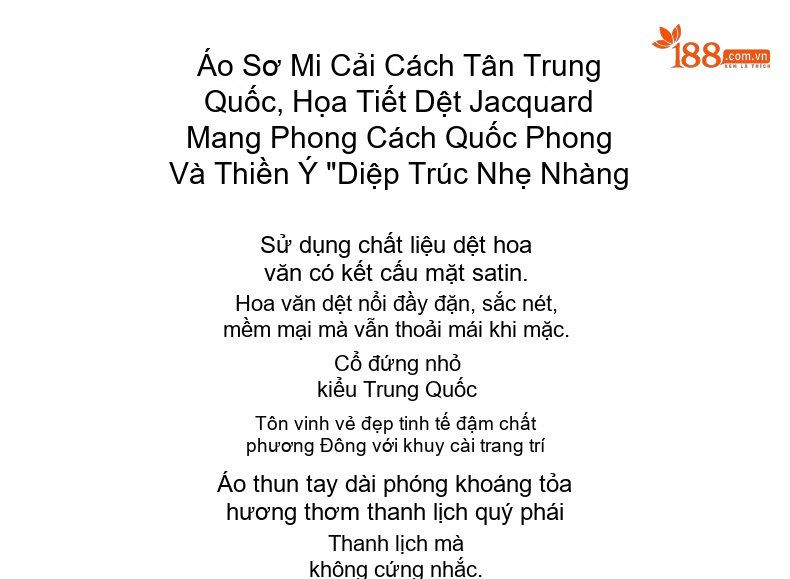 Áo Sơ Mi Nữ Tay Ngắn Cổ Trụ Khuy Tàu Gấm Thượng Hải Cách Tân Thanh Lịch chi tiết 6
