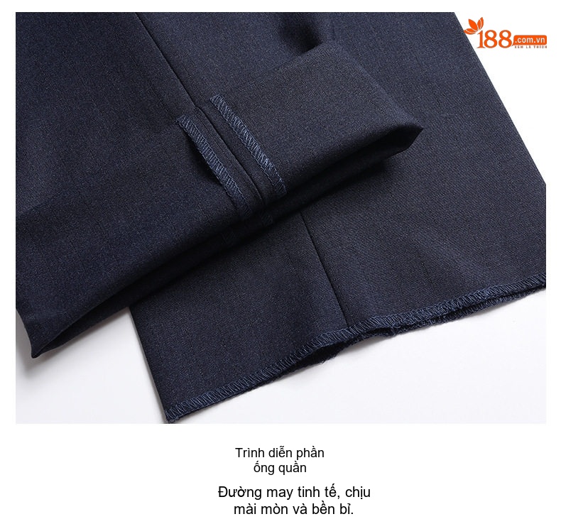 Bộ Vest Nam Wool Lịch Lãm Công Sở Mùa Thu Đông Màu Xanh Navy chi tiết 21