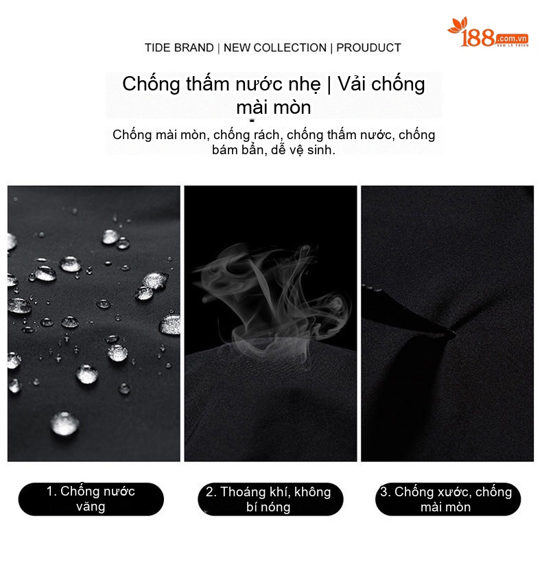 Áo Khoác Bomber Nam Dáng Rộng Phong Cách Retro Màu Xanh Olive, Đen, Xám... chi tiết 4