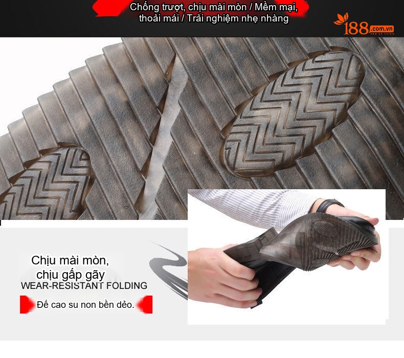 Giày Tây Buộc Dây Nam Da Bò Chiều Cao Đế Khoảng 3cm Màu Đen chi tiết 18