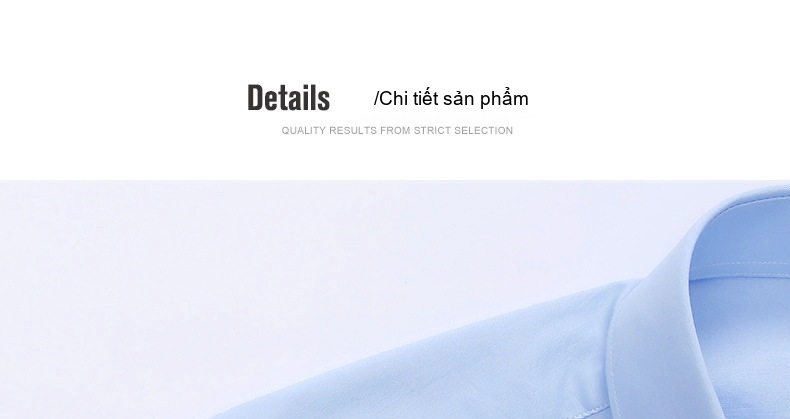 Áo Sơ Mi Dài Tay Nam Cotton Chống Nhăn Ôm Dáng Màu Trắng, Xanh chi tiết 19
