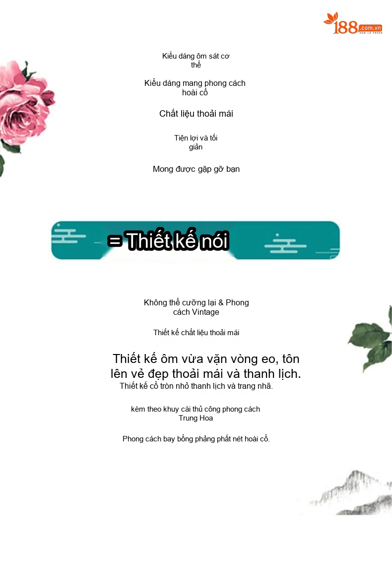 Váy Suông Dáng Dài Nữ Cổ Tàu Phong Cách Trung Hoa Thanh Lịch Màu Đen, Trắng chi tiết 4