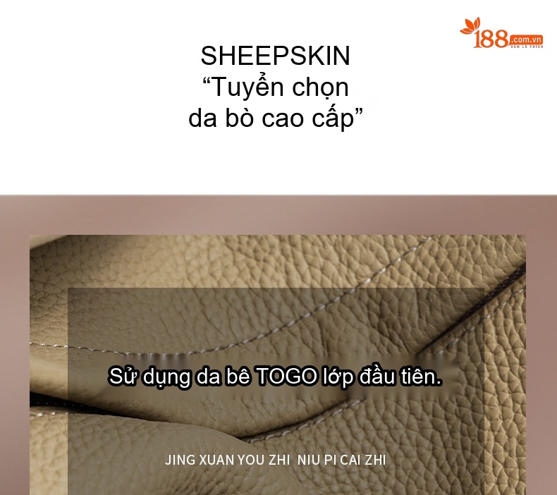 Túi Đeo Vai/Đeo Chéo Nữ Da Bò Phong Cách Thanh Lịch, Sức Chứa Lớn Màu Đen, Kem chi tiết 11