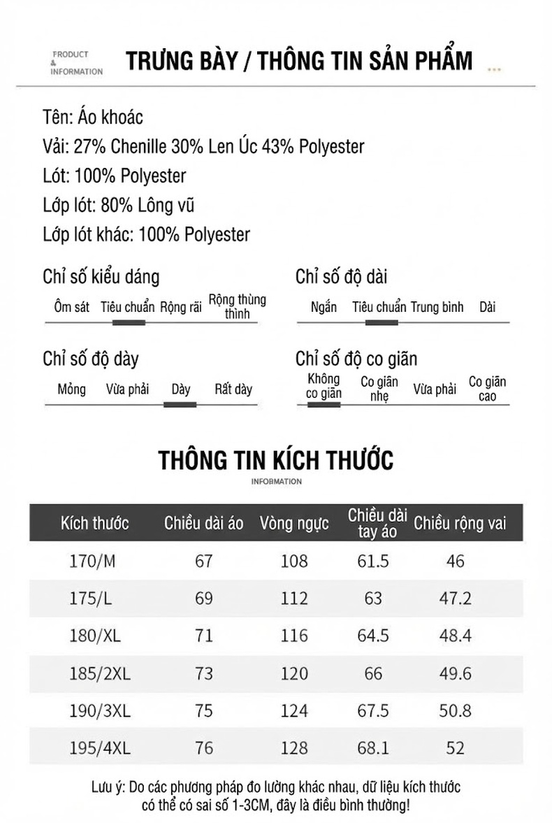 Áo Khoác Nam Nhung Lông Cừu Cổ Bẻ Ngắn Tay Bo Thun Giữ Ấm Màu Xám, Đen chi tiết 8