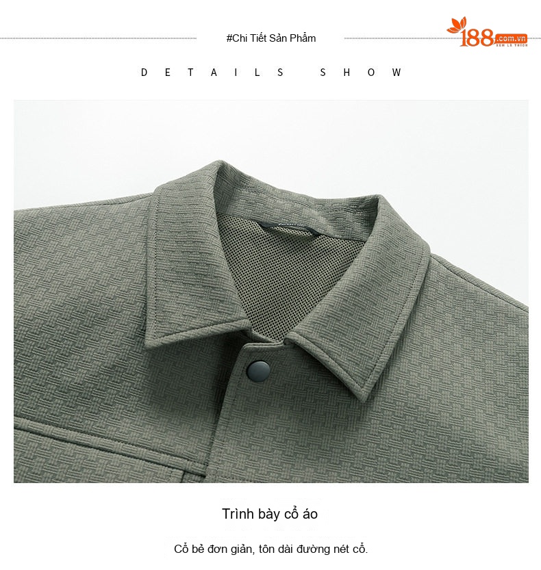Áo Khoác Giữ Ấm Nam Cổ Bẻ Dáng Bomber Phong Cách Công Sở Màu Xanh, Trắng, Đen chi tiết 34
