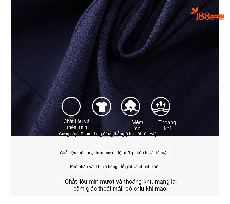Set Bộ Vest Công Sở Nữ Tay Ngắn Thiết Kế Thanh Lịch Màu Đen, Xanh Navy chi tiết 10