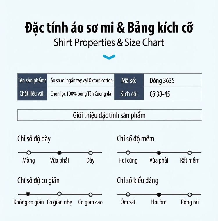 Áo Sơ Mi Tay Ngắn Nam Cotton Oxford Màu Trắng, Xanh Dương, Xanh Mint, Hồng... chi tiết 20