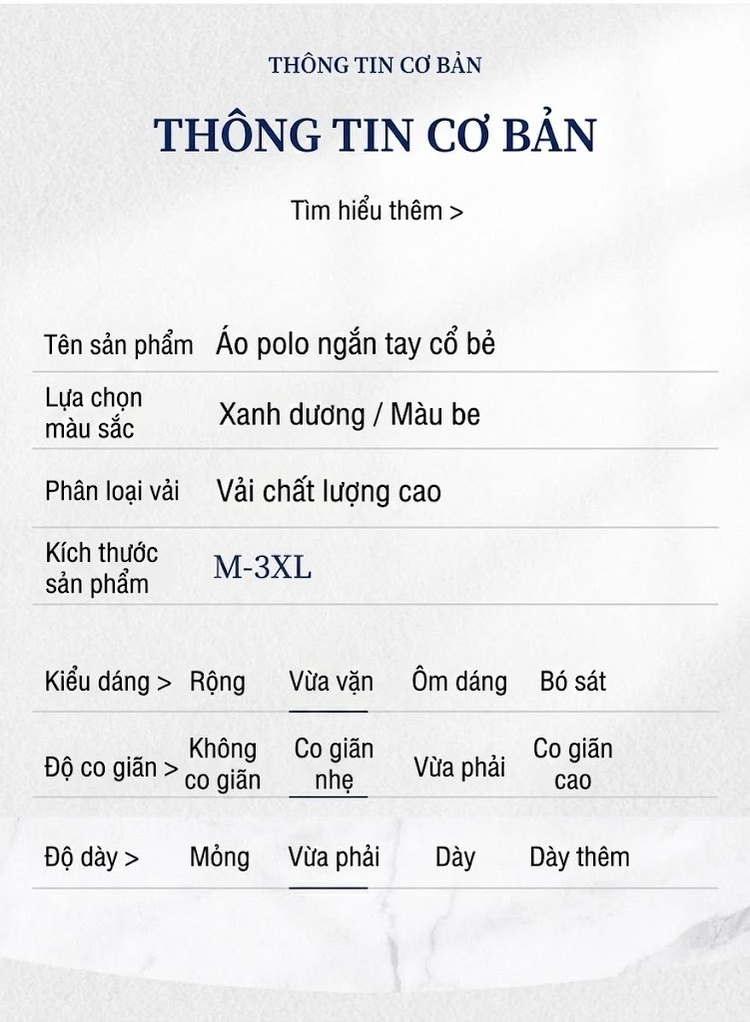 Áo Polo Nam Cotton Họa Tiết Sọc Ngang Tay Ngắn Không Nhăn Màu Xám, Xanh, Nâu, Trắng... chi tiết 14