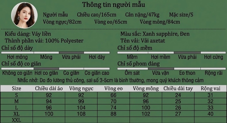 Đầm Ôm Body Cổ chữ V Ren Tay Ngắn Phong Cách Hepburn Màu Đen, Xanh chi tiết 3