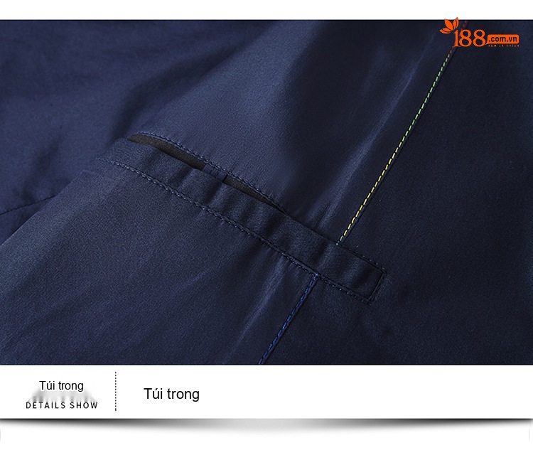 Áo Vest Nam Cotton Kiểu Hàn Quốc Dáng Ôm Màu Trắng Kem, Xanh Navy, Xanh Rêu chi tiết 23