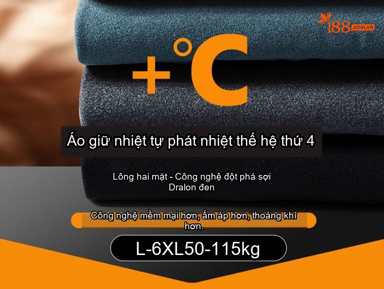 Áo Giữ Nhiệt Nam Cổ Lửng Tay Dài Chất Liệu Nhung Đức Giữ Ấm Màu Đen, Xám, Nâu chi tiết 4